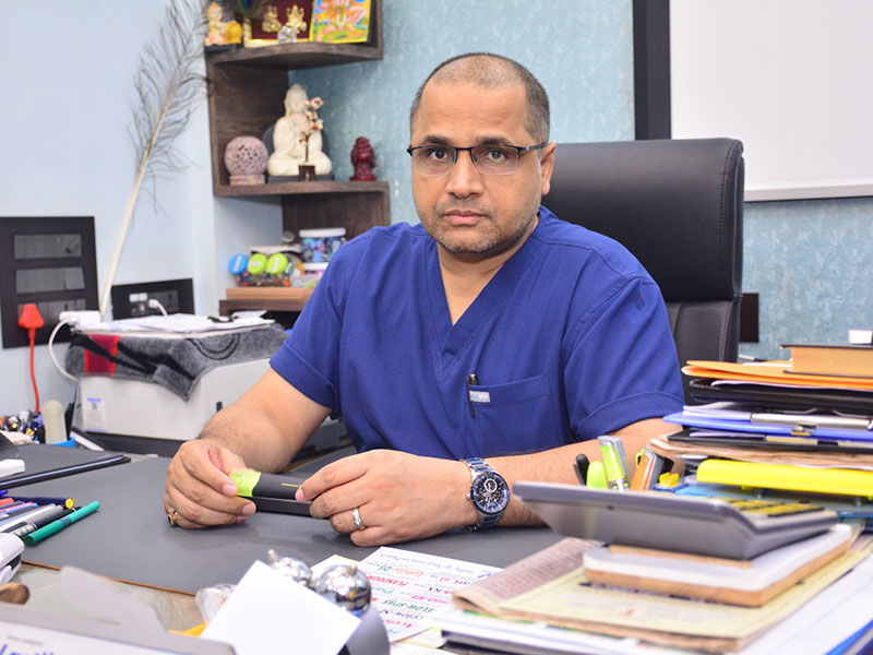 Doctor's chamber at Navlok Hospital